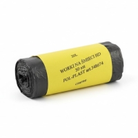 Worki na śmieci 20l czarne HDPE Fol-Plast (50)