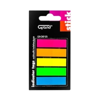 Zakładki indeksujące 45x12/25 5 kolorów Grand