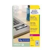 Etykiety znamionowe 96x50.8 srebrne Zweckform L6012 (20)