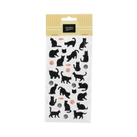 Naklejki welurowe Koty czarne Galeria Papieru