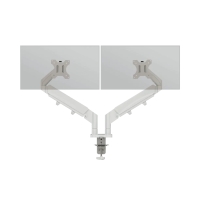 Ramię do monitora podwójne jasnoszare Ergo Leitz