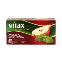 Herbata ekspresowa gruszka/melisa Vitax 20t