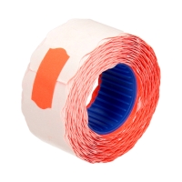 Taśma metkownica 26x12 1rzędowa falista pomarańczowa - 800 etykiet