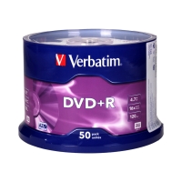Płyta DVD+R cake(50) 16x Verbatim 4.7GB 43550