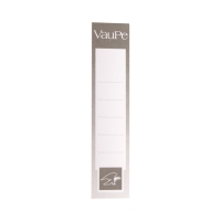 Etykiety do segregatora 30x152mm - wsuwane białe - 25 etykiet w opakowaniu VauPe