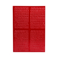 Litery samoprzylepne 10mm czerwone