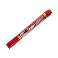 Marker permanentny 1.2-4.0mm czerwony ścięty Pentel N860