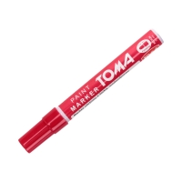 Marker olejowy 2.5mm czerwony okrągły Toma TO440