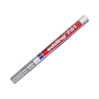 Marker olejowy 1.0-2.0mm srebrny okrągły Edding 751