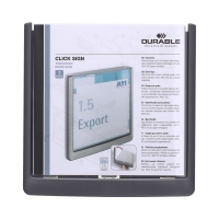 Tabliczka informacyjna 149x148.5 grafit Durable Click Sign