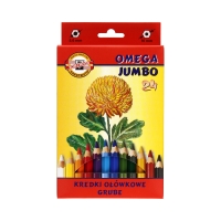 Kredki ołówkowe 24kol Jumbo Omega KIN 3374