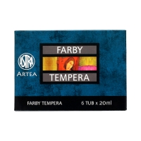 Farby tempera 6kol 20ml Astra