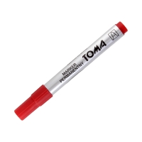 Marker permanentny 1.5mm czerwony okrągły Toma TO090