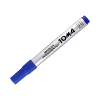 Marker permanentny 1.5mm niebieski ścięty Toma TO091