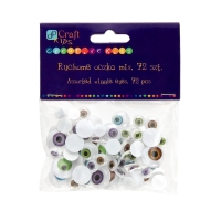 Oczka ruchome mix naturalne (75)