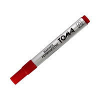 Marker permanentny 1.5mm czerwony ścięty Toma TO091