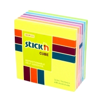 Karteczki samoprzylepne 76x76/400 pastel neon StickN 21539