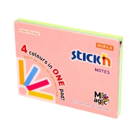 Karteczki samoprzylepne 76x101 4kol neon StickN 21572