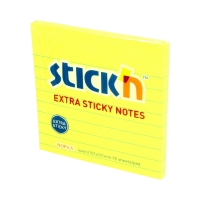Karteczki samoprzylepne 101x101/90 żółty neon StickN 21504