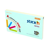 Karteczki samoprzylepne 76x127 4kol pastel StickN 21576