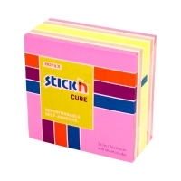 Karteczki samoprzylepne 76x76/400 pastel neon StickN 21536