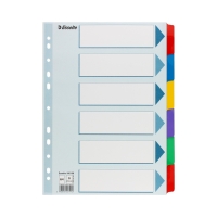 Przekładki kartonowe A4 6k Mylar Esselte 100168