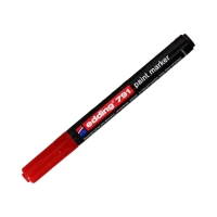 Marker olejowy 1.0-2.0mm czerwony okrągły Edding 791