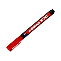 Marker permanentny 1.0mm czerwony okrągły Edding 370
