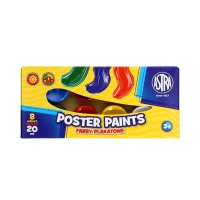 Farby plakatowe 8kol 20ml Astra