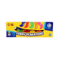 Farby plakatowe 12kol 20ml Astra