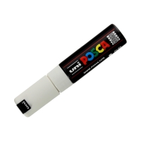 Marker plakatowy 8mm biały ścięty Posca PC-8K