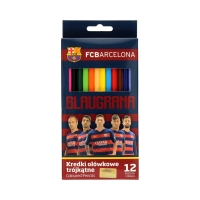 Kredki ołówkowe 12kol FC Barcelona Astra
