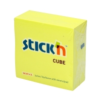 Karteczki samoprzylepne 76x76/400 żółte neon StickN 21010
