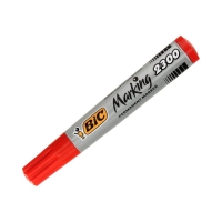 Marker permanentny 3.7-5.5mm czerwony ścięty Bic