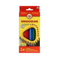 Kredki ołówkowe 24kol 7mm Tricolor KIN 3134
