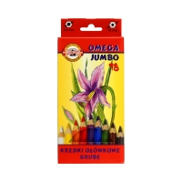 Kredki ołówkowe 18kol Jumbo Omega KIN 3373