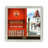 Pastele suche w drewnie 48kol Gioconda opakowanie metalowe KIN 8829