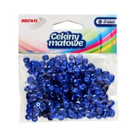 Cekiny matowe niebieskie M80 Brewis 6mm