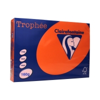 Papier ksero A4 160g pomarańczowy Trophee 1765