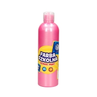 Farba szkolna perłowa różowa 250ml Astra