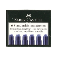 Naboje atramentowe krótkie niebieskie (6) Faber Castell 185506
