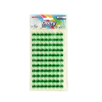 Dżety samoprzylepne zielone 8mm (88) Brewis