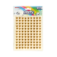Dżety samoprzylepne serca/złote (108) Brewis