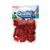 Guziki 40g czerwone Brewis