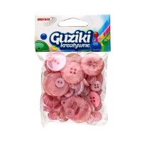 Guziki 40g różowe Brewis