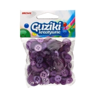 Guziki 40g fioletowe Brewis