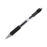 Pióro żelowe automatyczne 0.5mm czarne D'Rect AH-806
