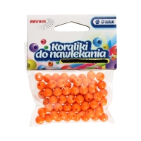 Koraliki ozdobne pomarańczowe K8 Brewis 8mm