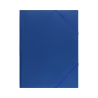Teczka gumka A4 niebieska PP DRect 009084