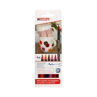 Markery ceramiczne 1-4mm 6kol - kolory ciepłe Edding 4200